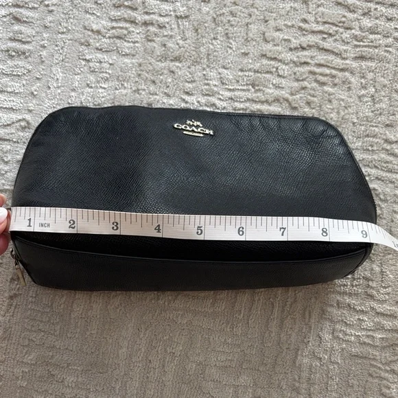 Coach Large Leather Cosmetic Pouch - Picture 4 of 6